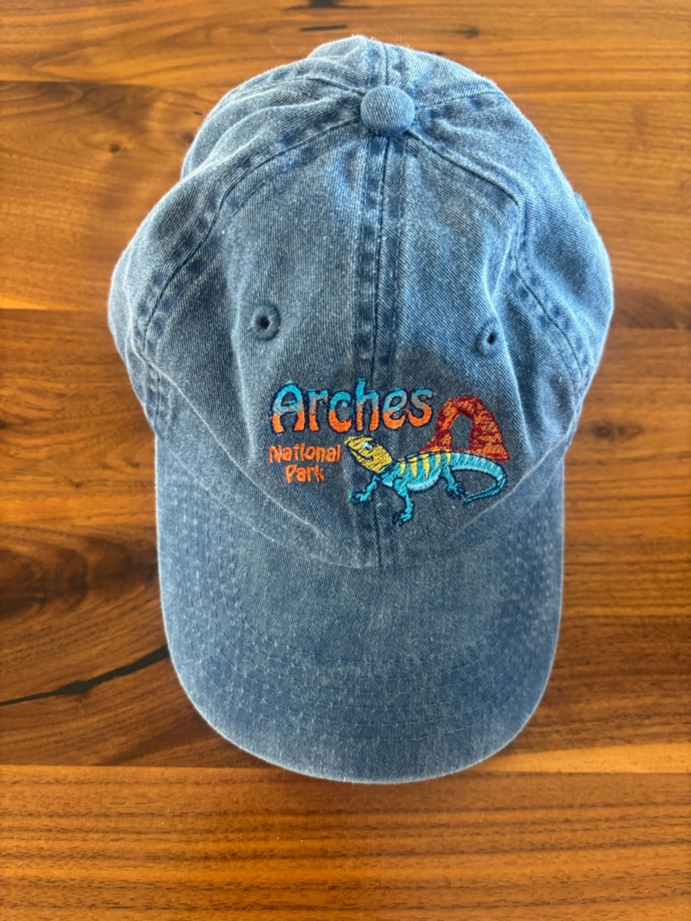 Embroidered Hiking Baseball Cap - Arches National Park